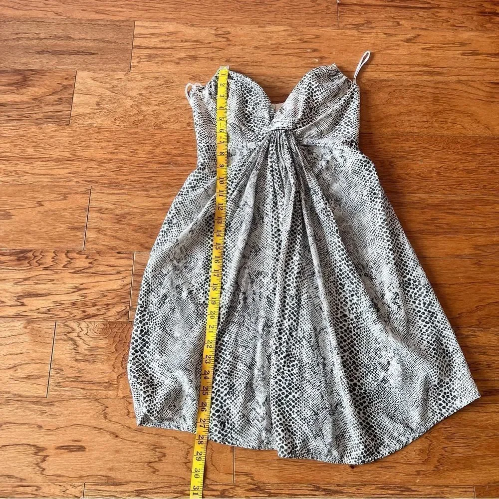 Zimmermann Monochrome Snake Print Mini Dress - Picture 12 of 16